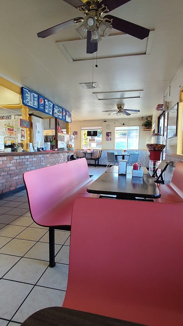 Breakfast plates in a cozy American diner.